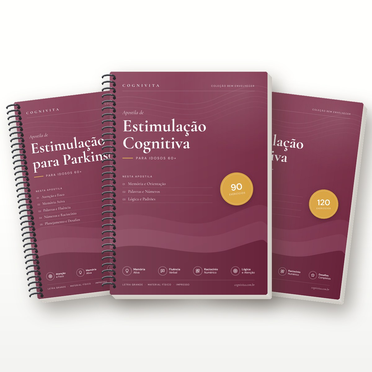 Capa: Kit Parkinson — 3 Apostilas (270 Atividades)