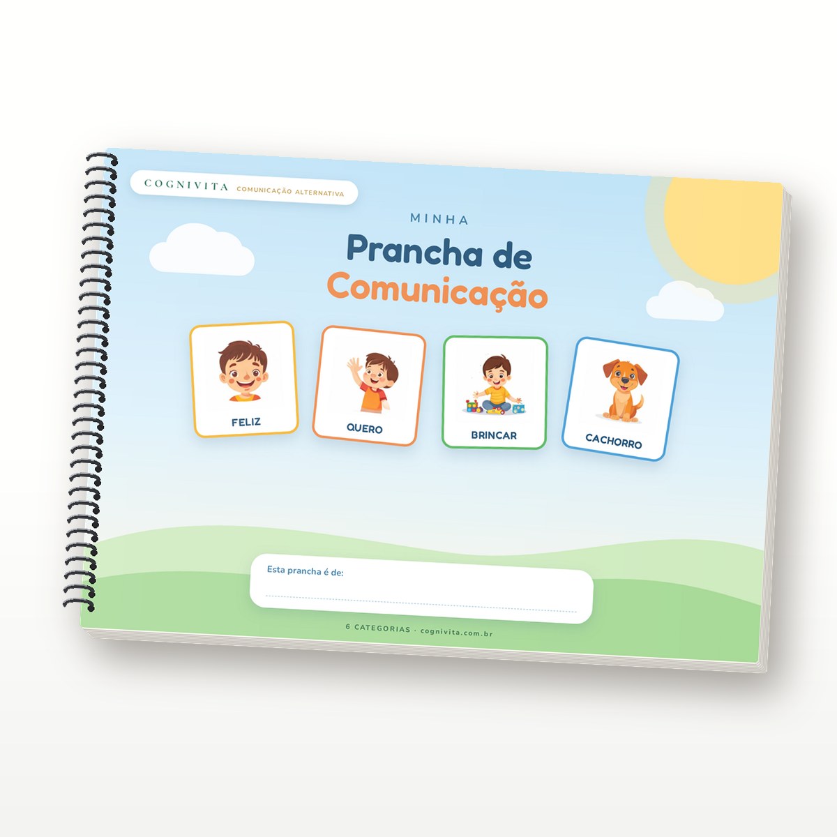Capa: Prancha de Comunicação Alternativa (CAA) — 6 Categorias
