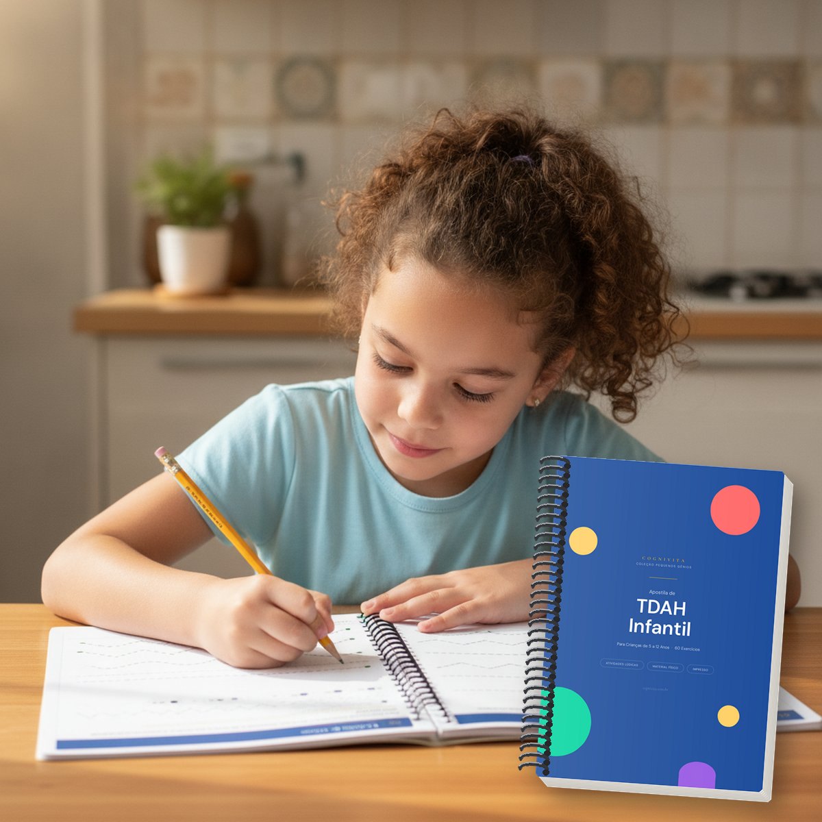A apostila em uso: Apostila TDAH Infantil — 60 Atividades
